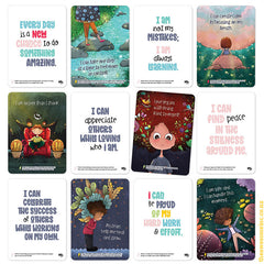 Affirmations & Actions Card Set | PDF (age 5+)