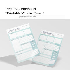 Printable mindset notepad for mental health