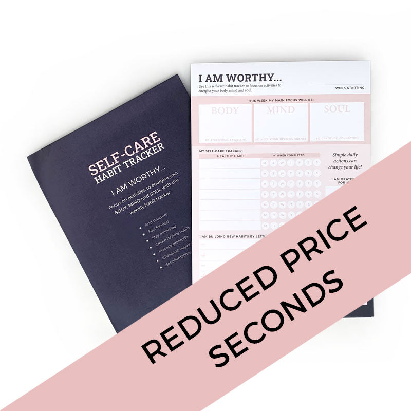 Reduced price self care notepads