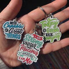 Affirmation Keyrings